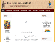 Tablet Screenshot of holyfamilynorthmiami.com